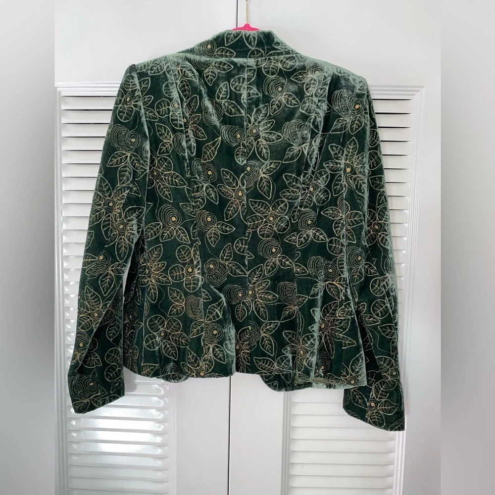 Kay Unger Velvet silk lined Blazer_8